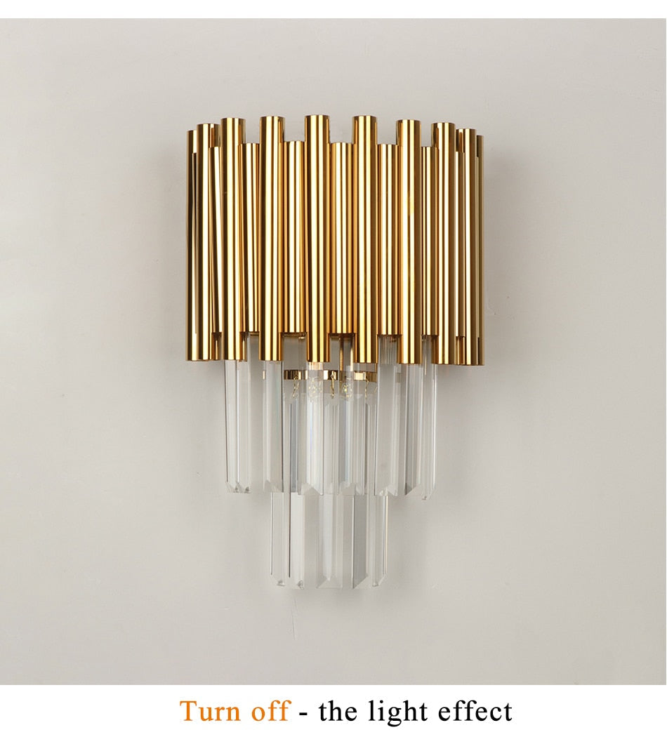 Ylk Daire Gold Wall Sconce