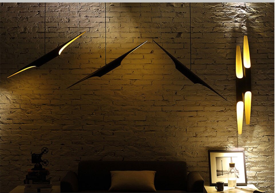 IIS Postmodern Oblique cut Aluminum Tube Pendant droplight