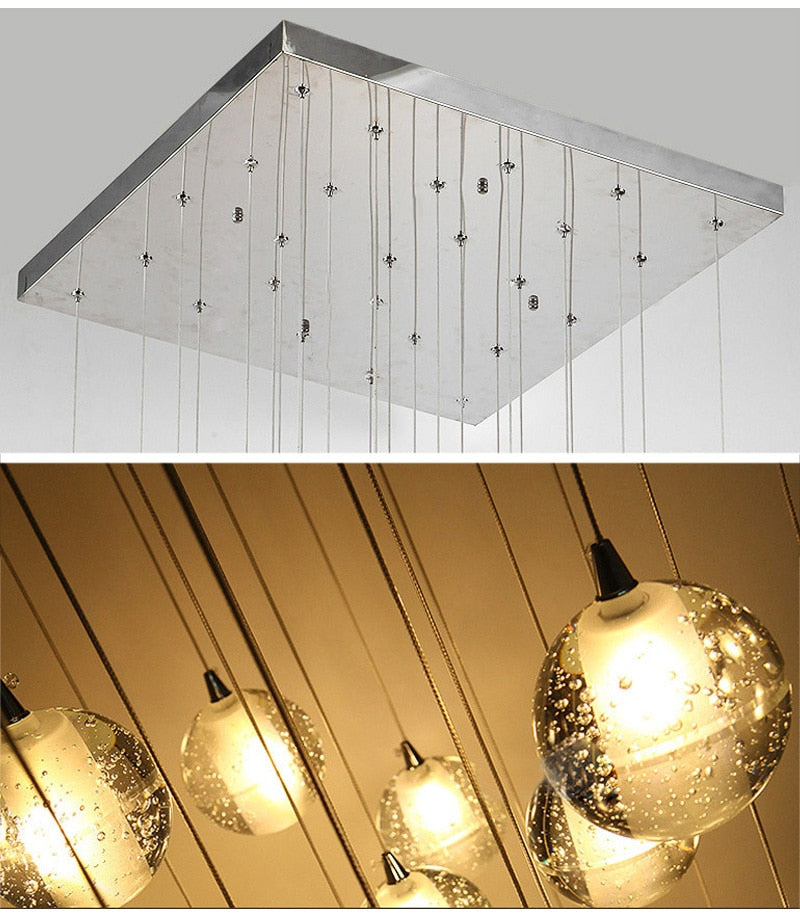 Ylk Luxury Bubble Crystal Chandelier