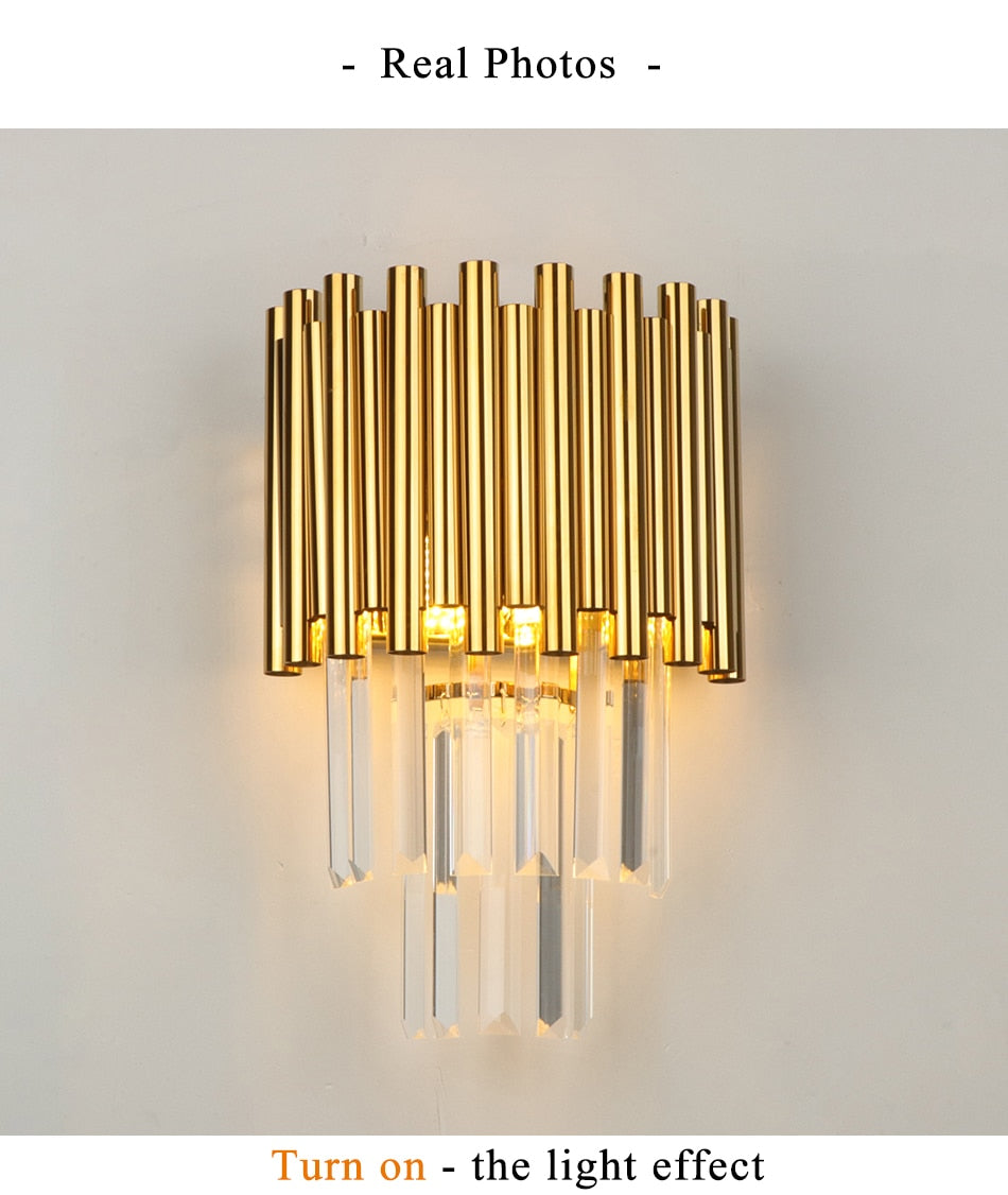 Ylk Daire Gold Wall Sconce