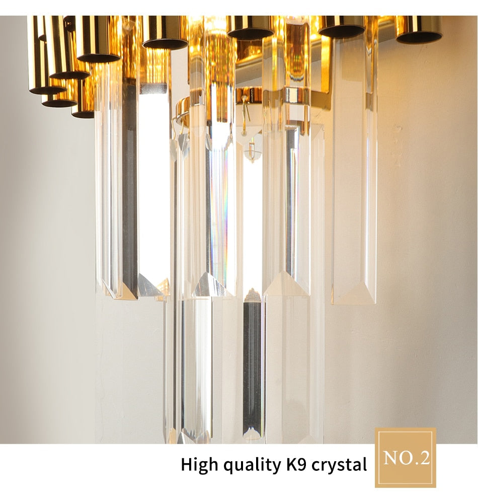 Ylk Daire Gold Wall Sconce