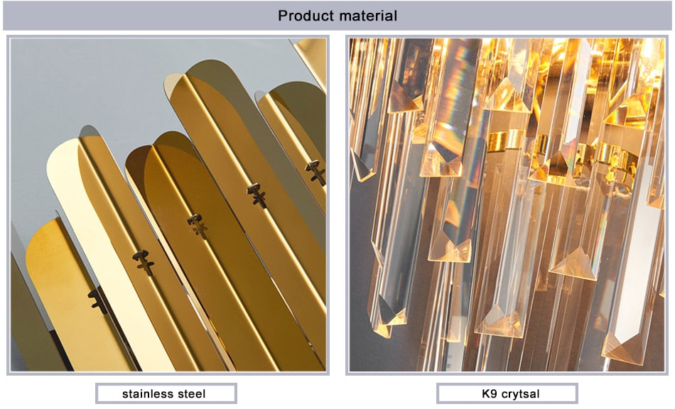 Ylk Modern Luxury Crystal Wall Light