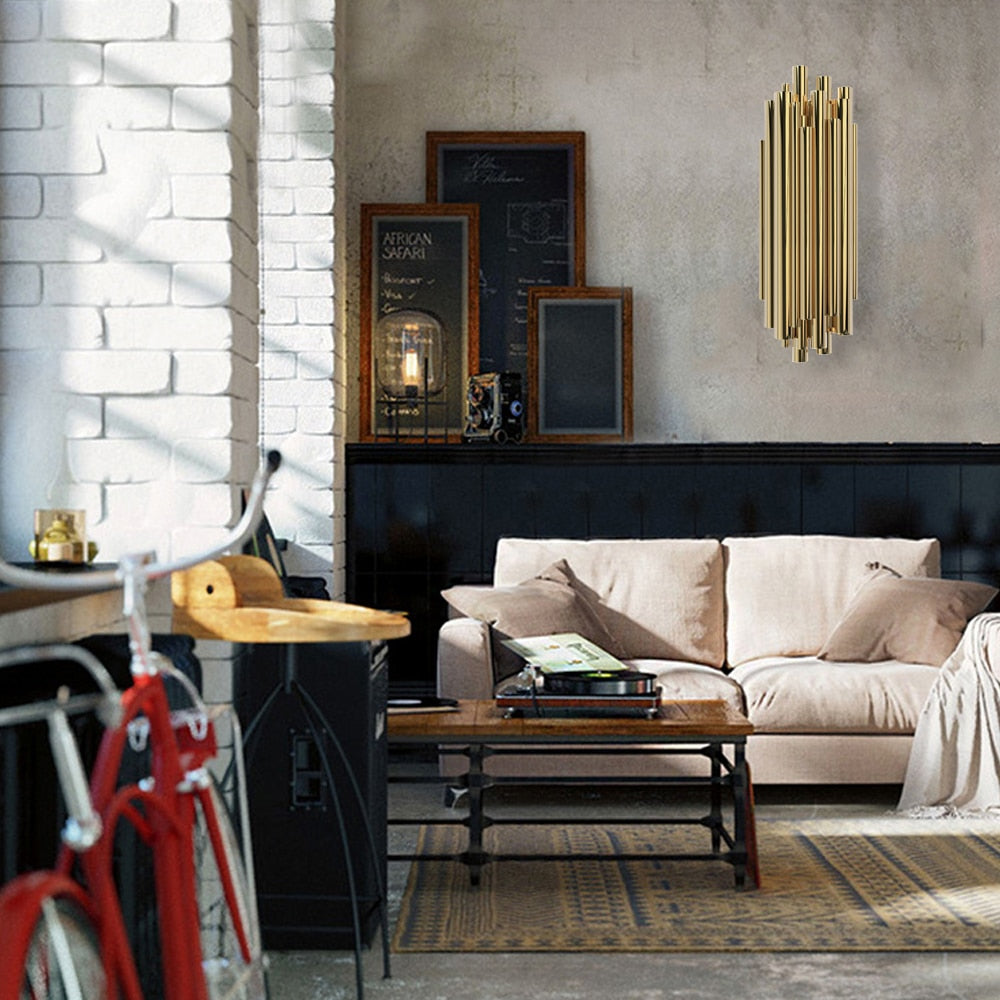 Ylk Melis Gold Wall Sconce