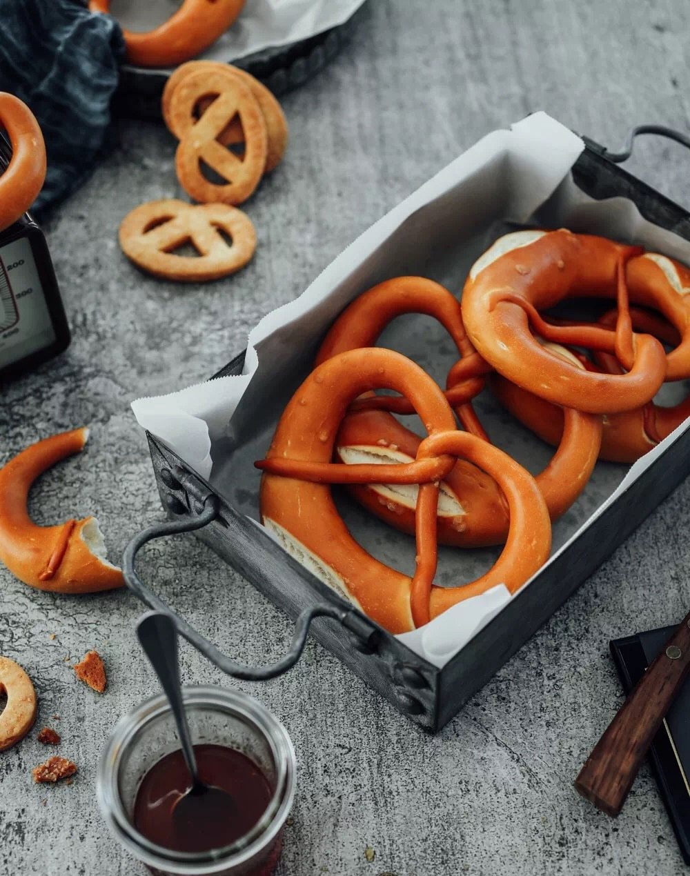 Retro Rustic Metal Serving Trays
