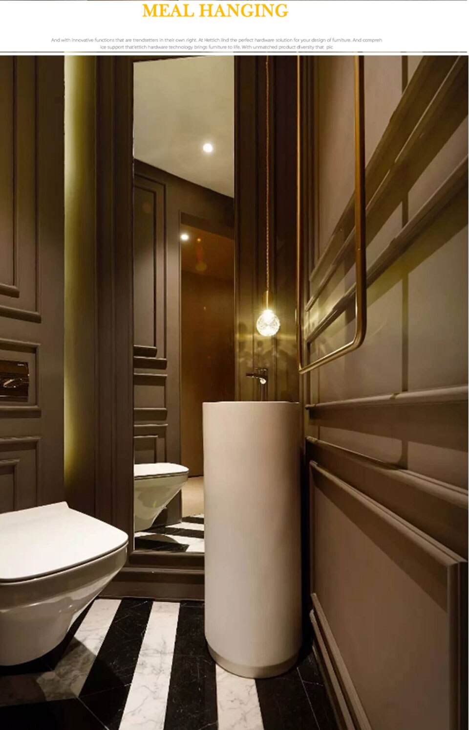 IIS Modern Pendant Light Single bulb Arts Decoration lighting Gold Suspension