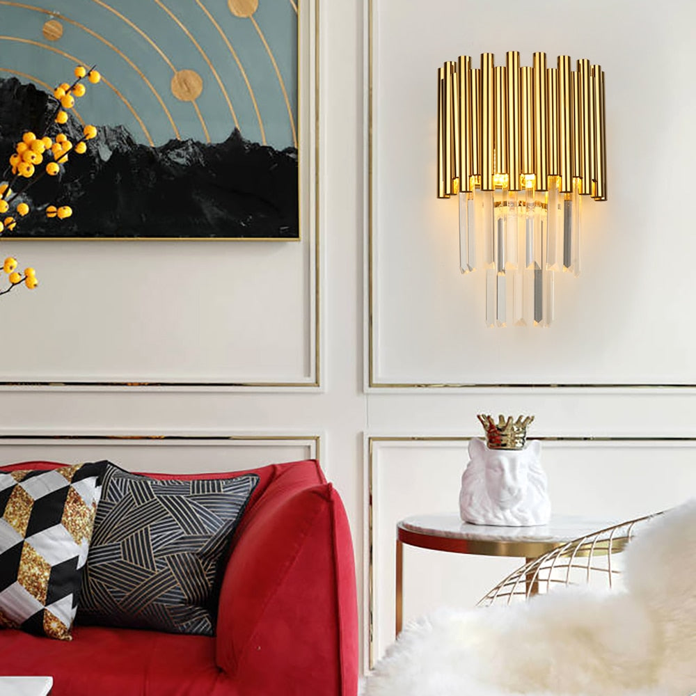 Ylk Daire Gold Wall Sconce