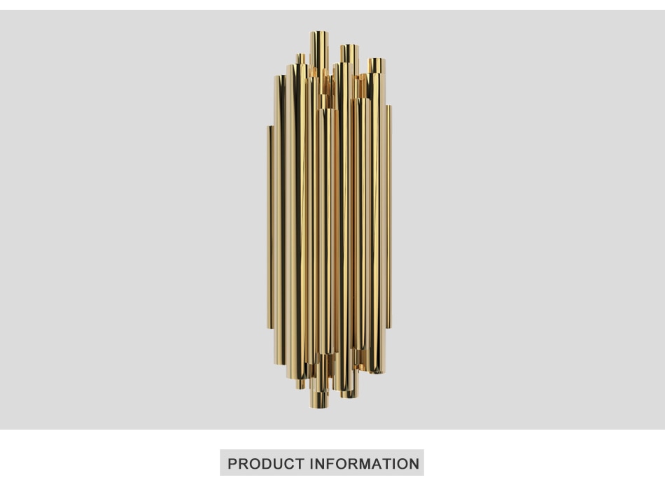 Ylk Melis Gold Wall Sconce