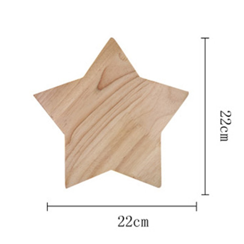 IIS Star Shape Modern Creative Wall Lamps Solid Wood light