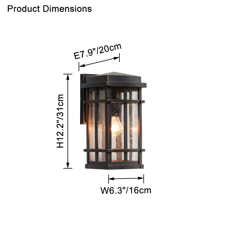 WOMO Rustic Outdoor Wall Light-WM9149