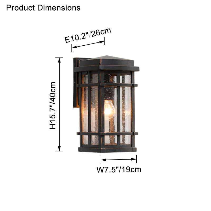 WOMO Rustic Outdoor Wall Light-WM9149