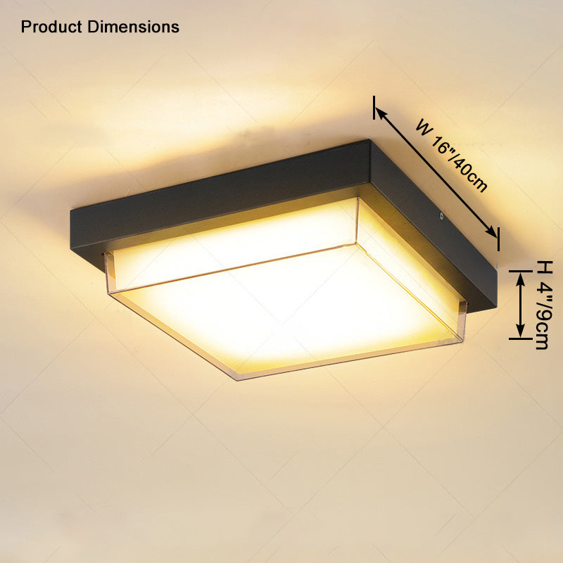 WOMO Square Outdoor Ceiling Light-WM9204
