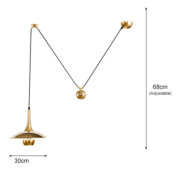 Designer creative height-adjustable shift UFO pendant lamps