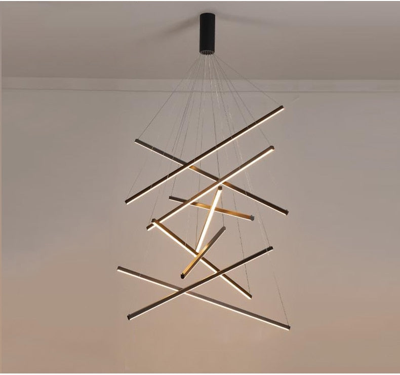 Ylk Black Luxury LED Chandelier