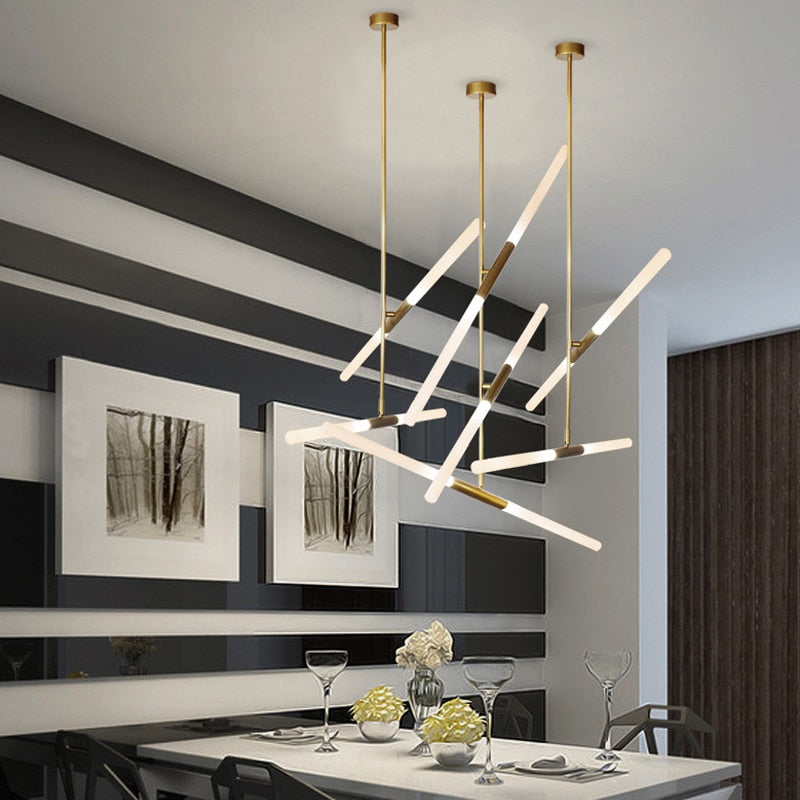 Ylk Agua Modern Gold LED Chandelier