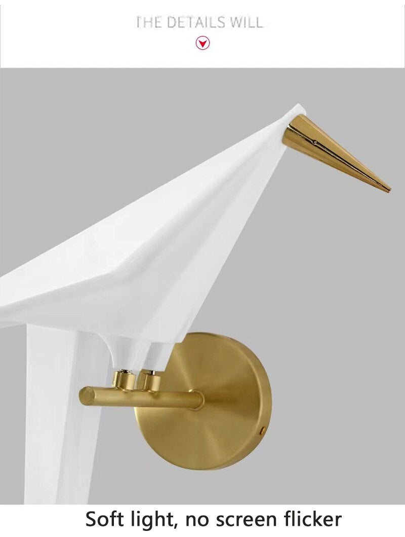 Won Cerise Bird Wall Lamp