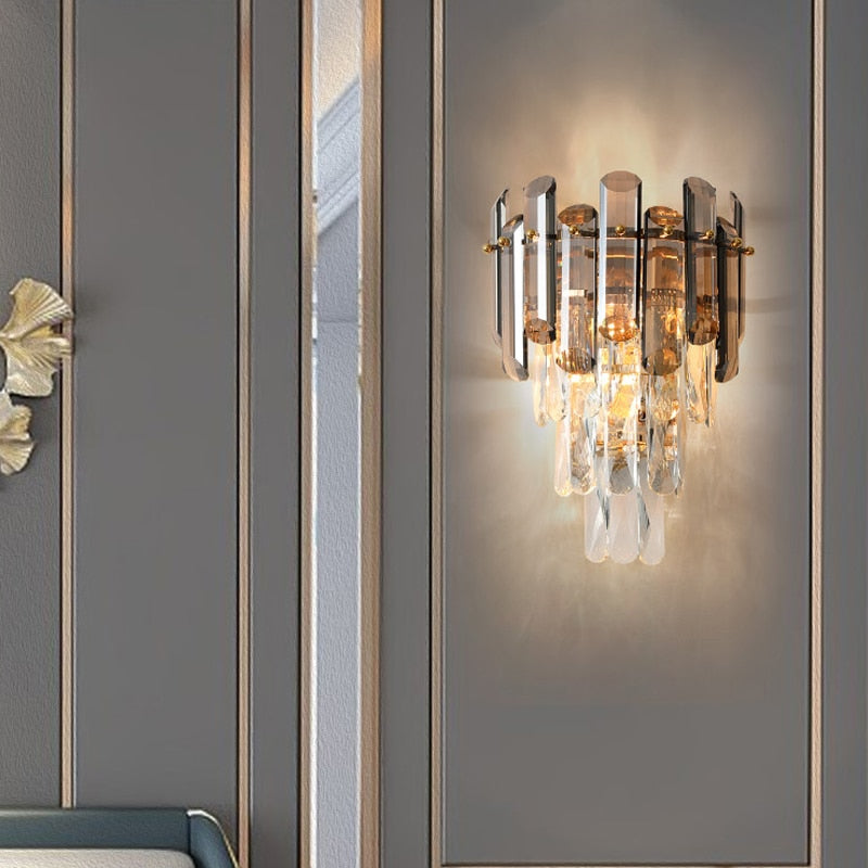 Ylk Thora Crystal Wall Sconce