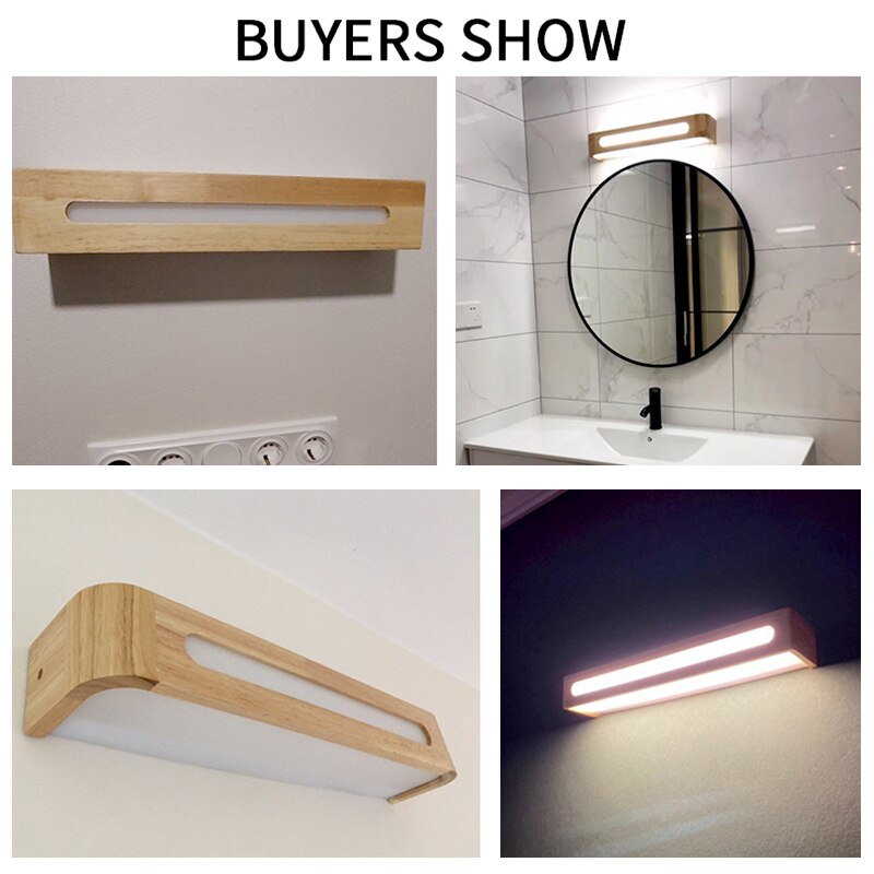 Won Led Wooden Wall Sconce