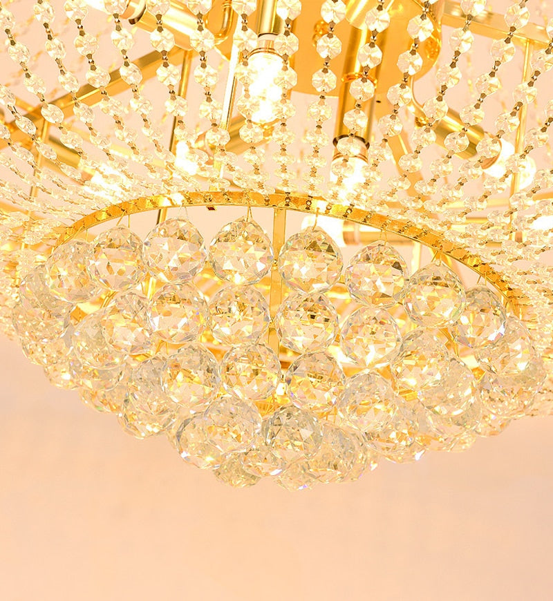 Ylk Luxury Crystal Staircase Chandelier