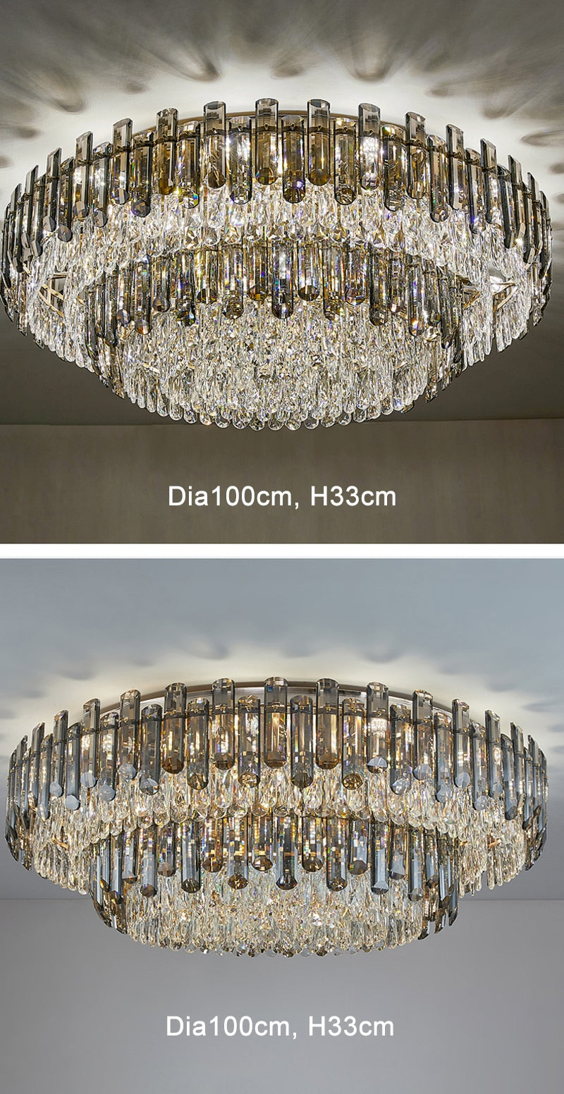 Ylk Luxury Crystal Ceiling Chandelier