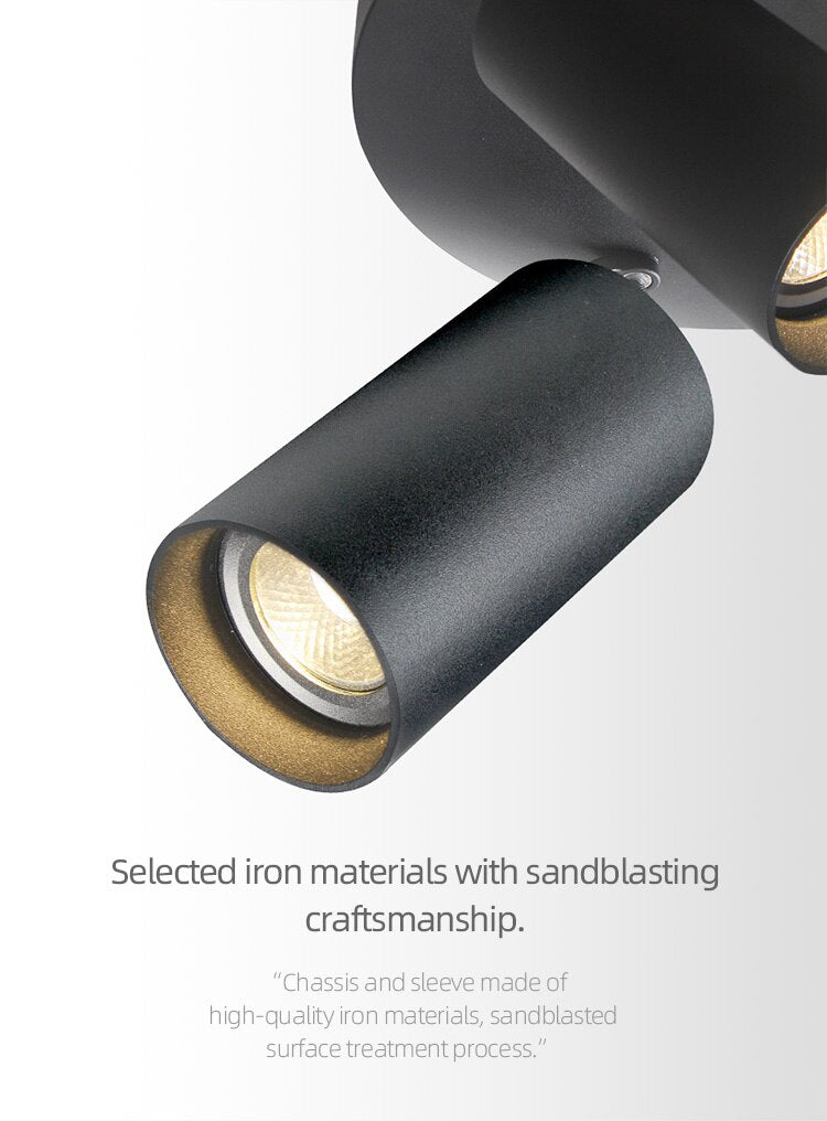 AiS LED Ceiling Light GU10 replaceable bulb directional Three-head Ceiling Spotlight