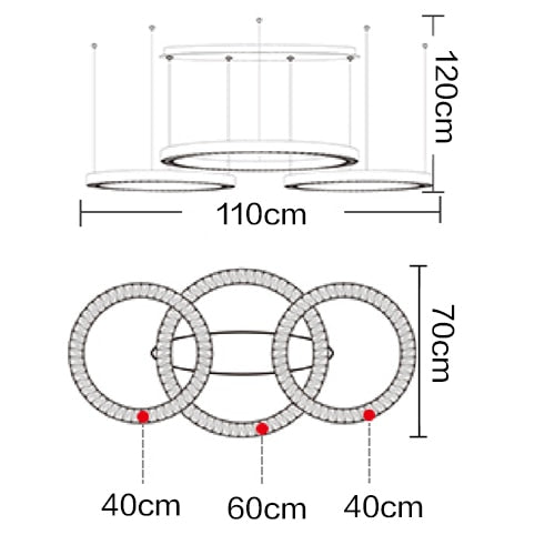 Ylk The Ring Luxury LED Chandelier