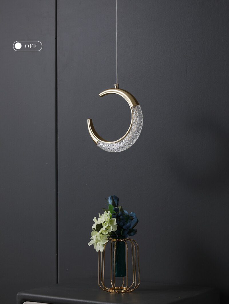 Lyf Moon And Circle Pendant Light