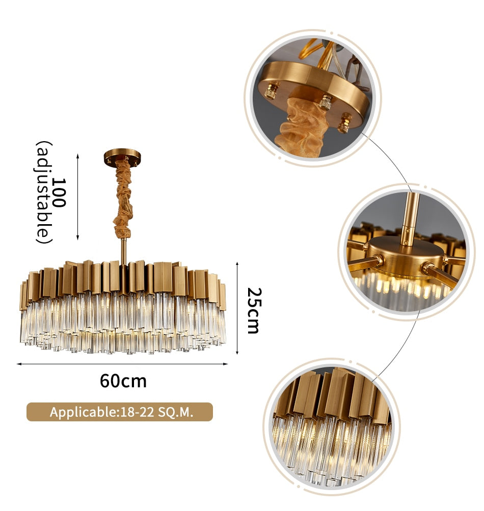 Ylk Zephyr Modern Crystal Chandelier