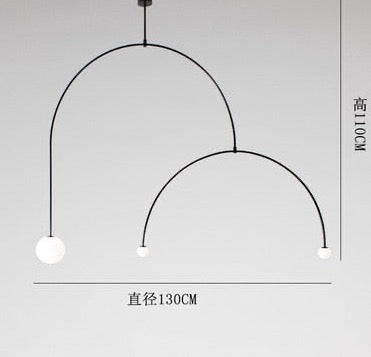 Torborg Minimalist Bedroom Bedside Led Chandelier Light