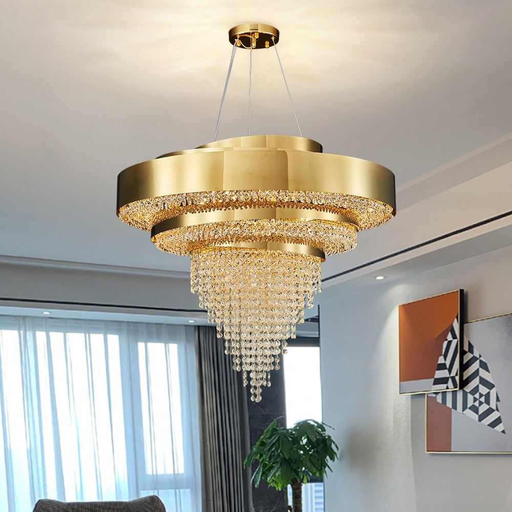 Ylk Modern Crystal Chandelier Light