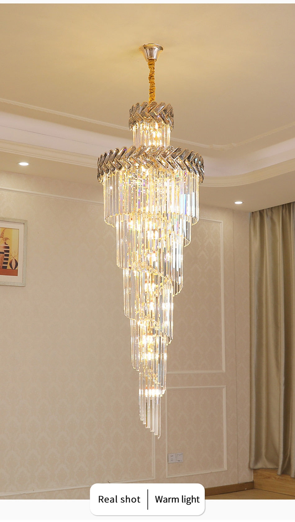Ylk Tahlia Luxury Staircase Chandelier