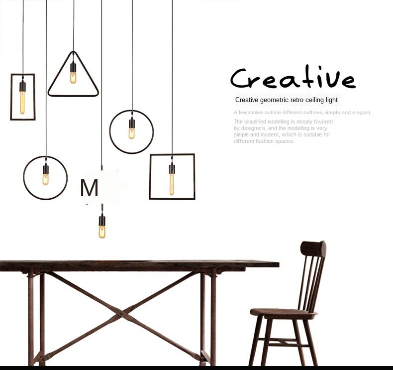 LYF Retro Pendant Lamps Loft Industrial Iron  E27 Base