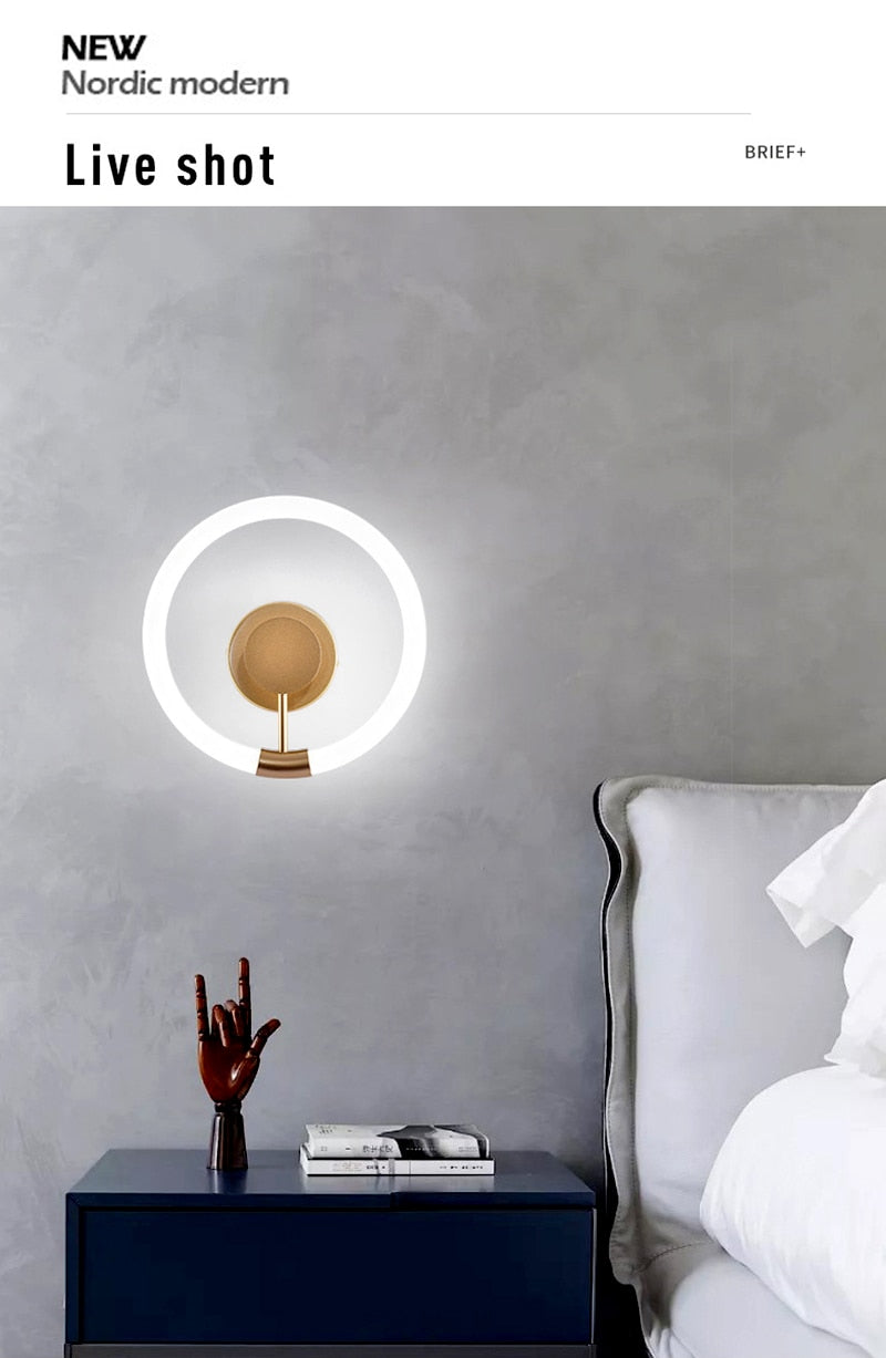 Won Carrick Circle LED Wall Light