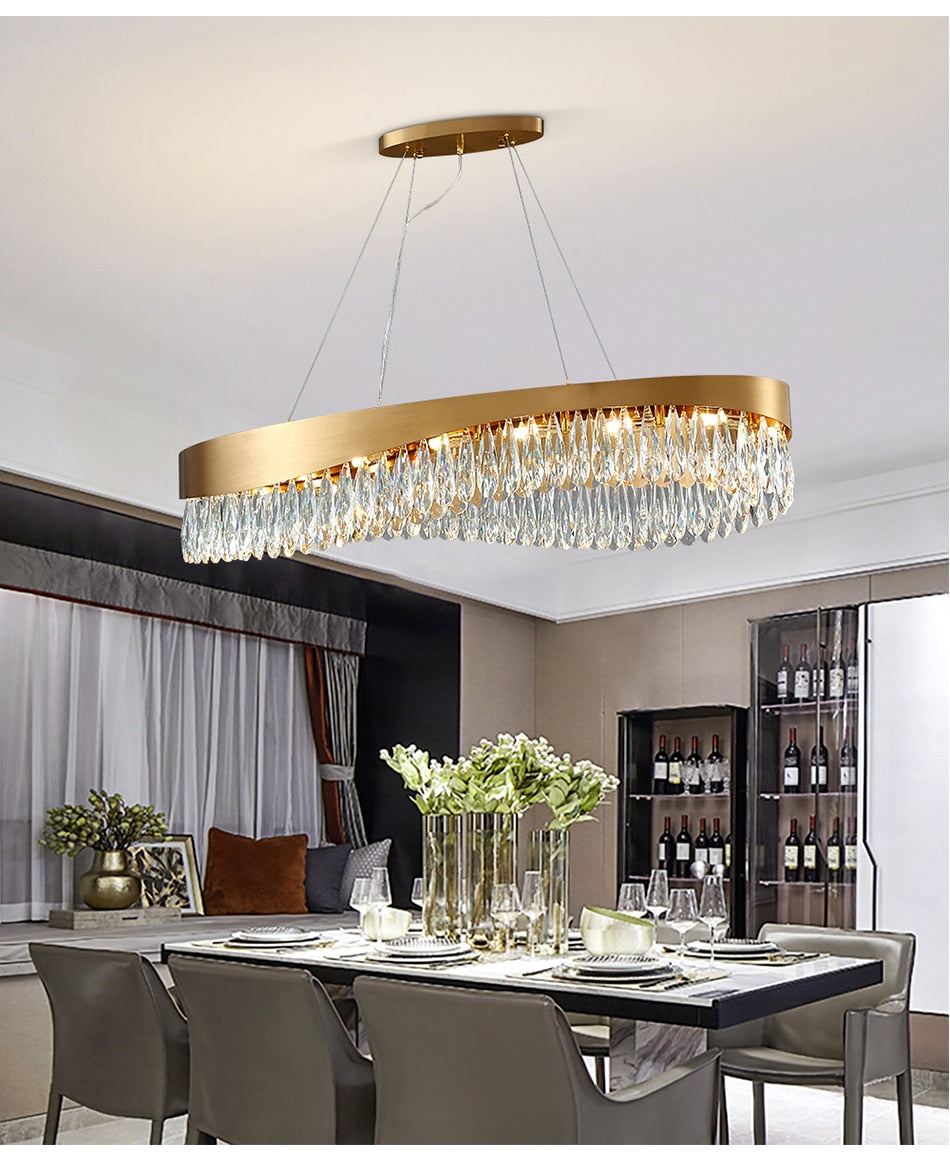 Ylk Luna Crystal Chandelier Light