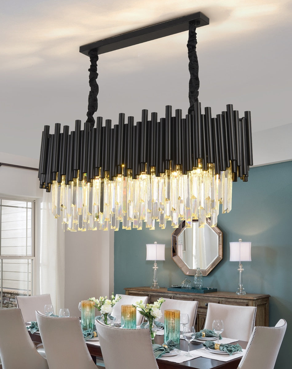 Ylk Modern Black Chandelier Light