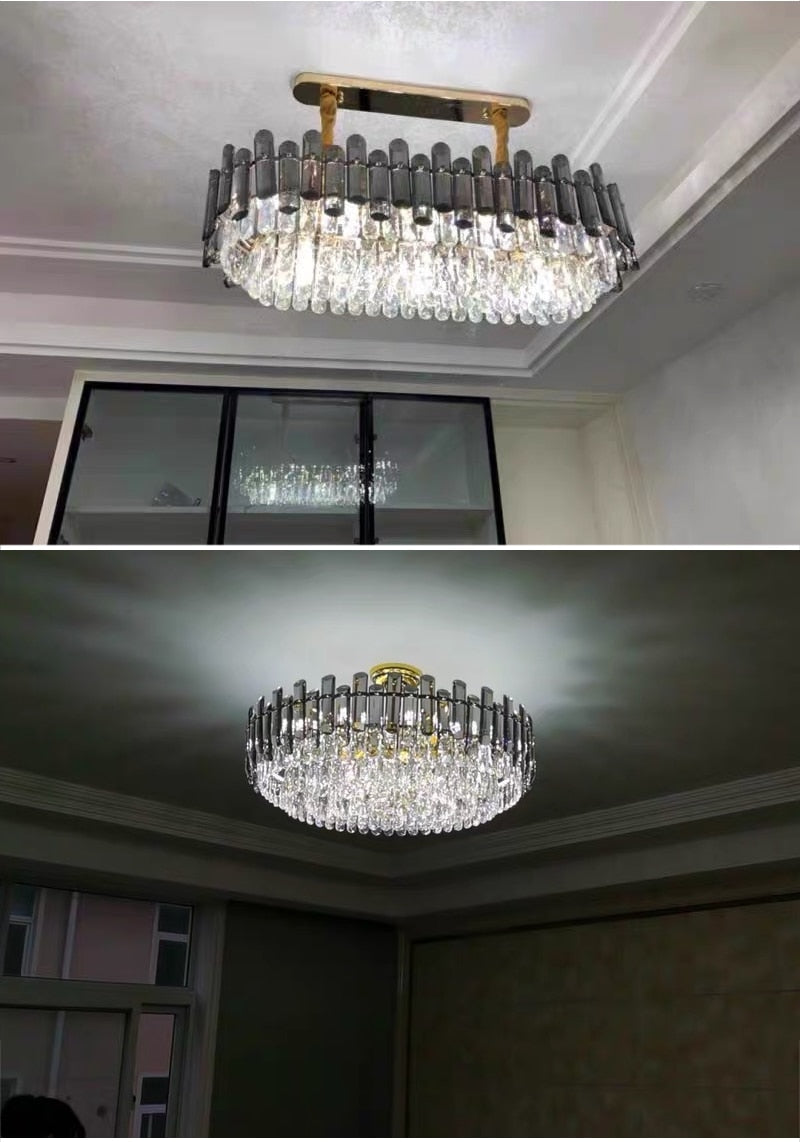 Ylk Demetrius Crystal Chandelier Luxe