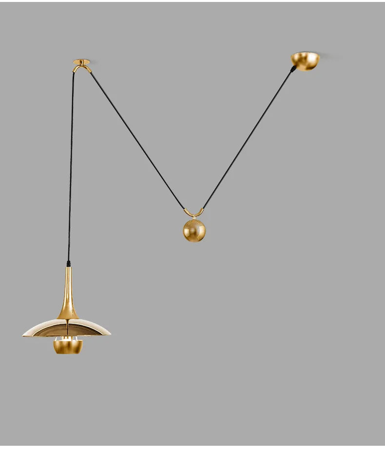 Designer creative height-adjustable shift UFO pendant lamps