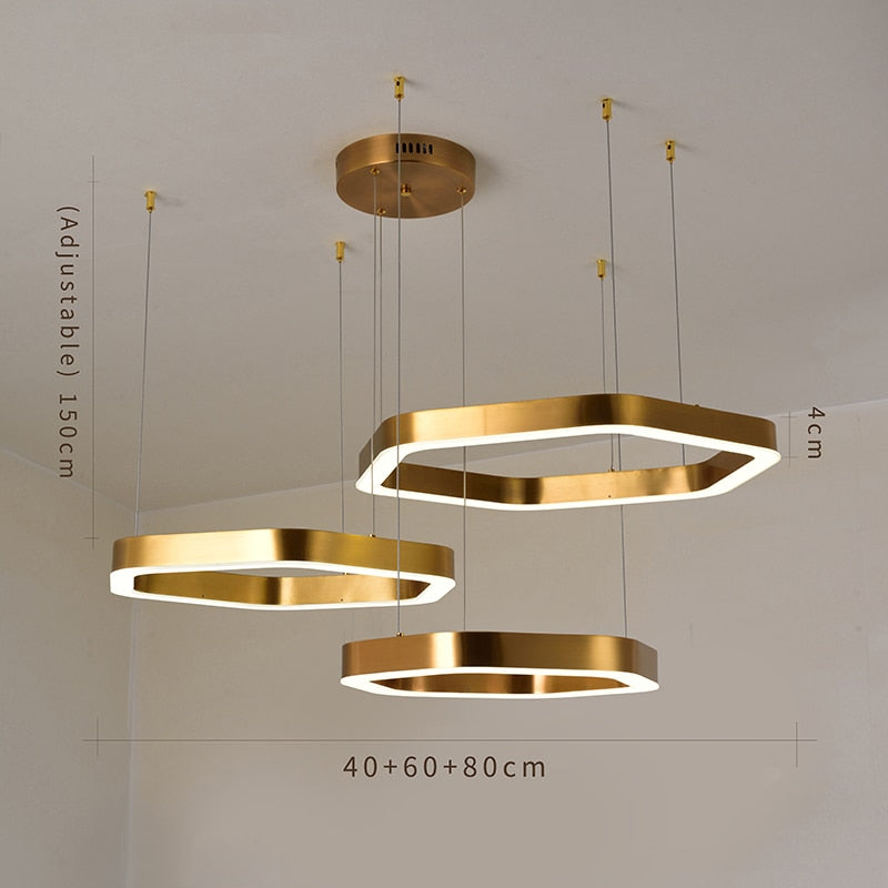 Ylk Polygon Design Luxe Chandelier