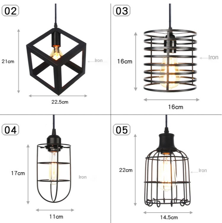 LYF 20-styles Daire Modern industrial style American retro country Pendant Lamp
