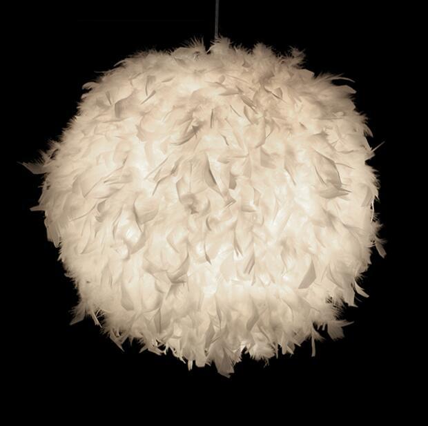LYF LED Nordic Feather Romantic Dreamy Hanging Lamp