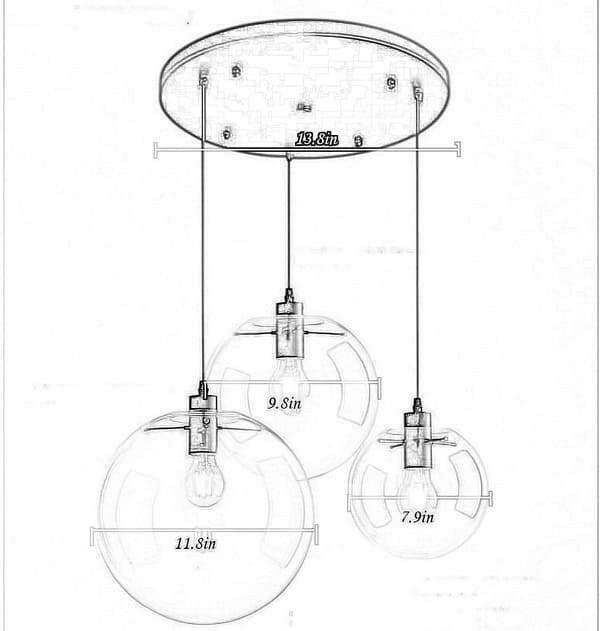 Harper - High Brightness Glass Ball Chandelier