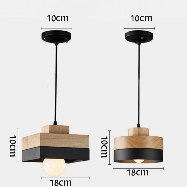 Hatria - Pendant Light Wooden LED (square or round)