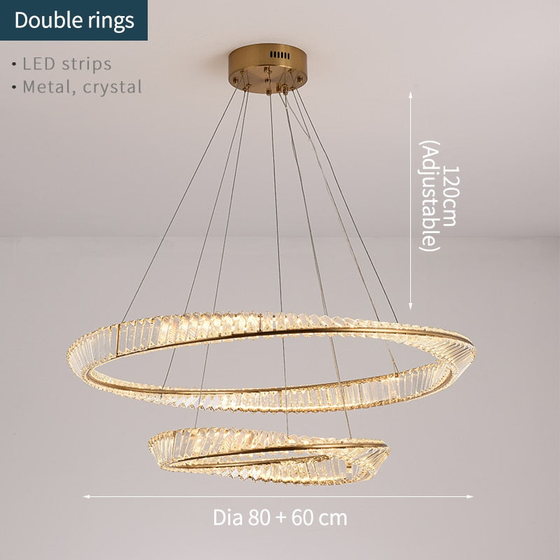 Ylk Mobius Ring Crystal Lamp