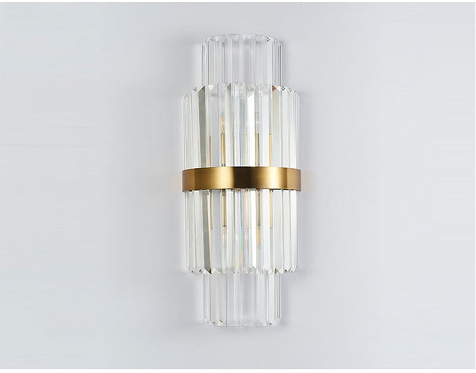 Ylk Modern Crystal Gold Wall Lamps