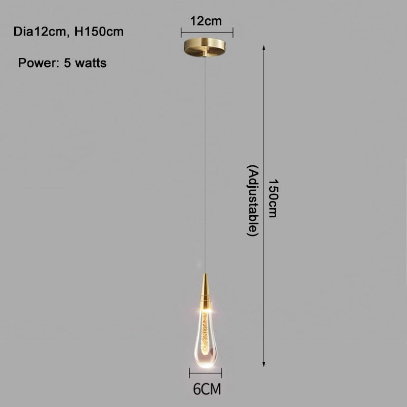 Ylk Water Drop Crystal Chandelier