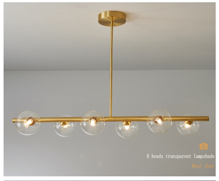 Oud Bethan Modern Glass Ball Chandelier