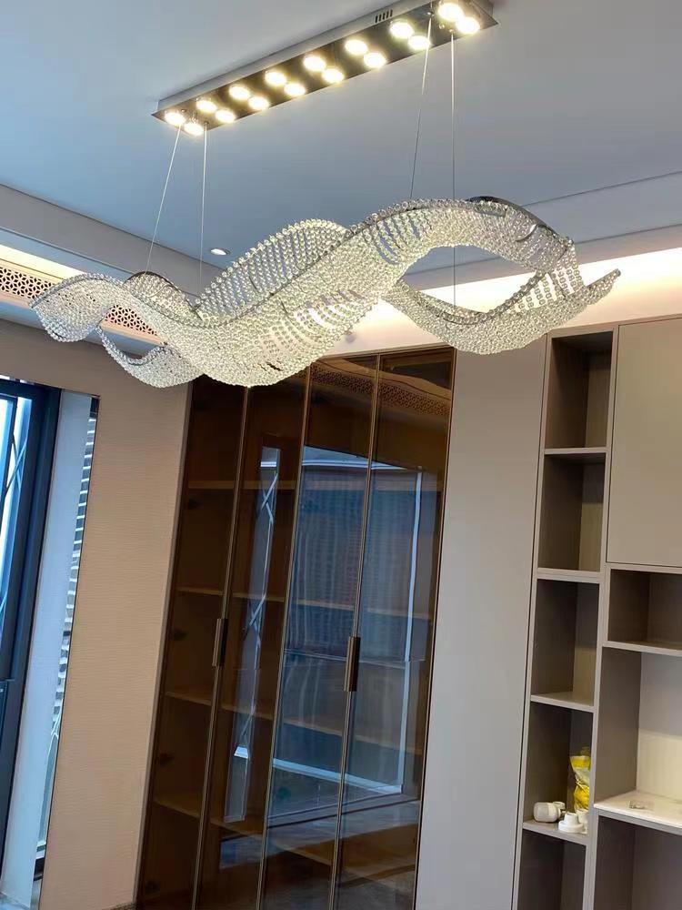 Ylk Large Wave Design Chandelier