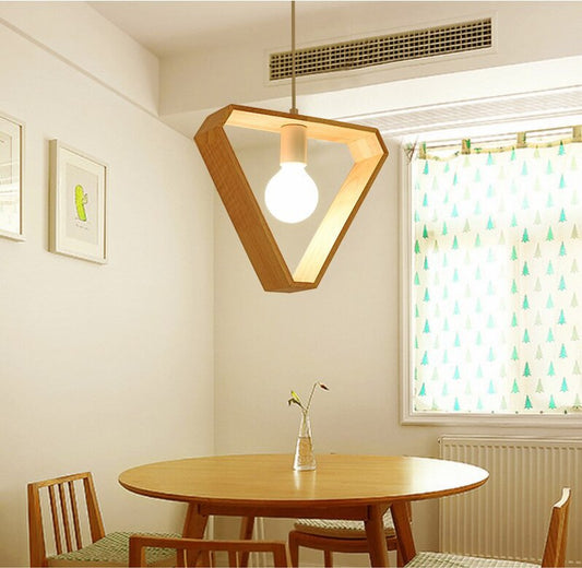 LYF 3-styles Nordic Pendant Creative Wooden Light