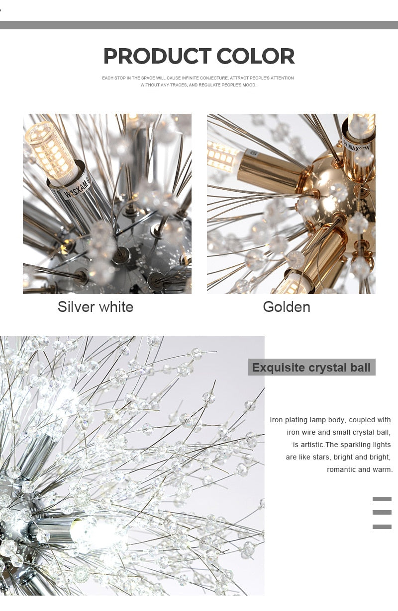 Lyf Firework Crystal Chandelier Lighting