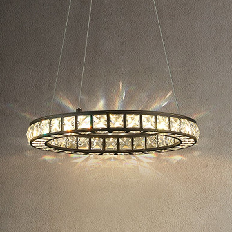 Ylk Montaña Modern Black Crystal Pendant