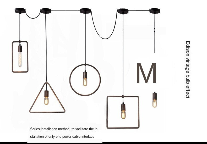 LYF Retro Pendant Lamps Loft Industrial Iron  E27 Base